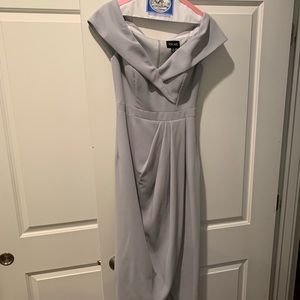 Xscape Off the Shoulder Tulip Gown